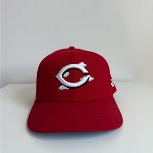 Red New Era Fitted Baseball Cap
